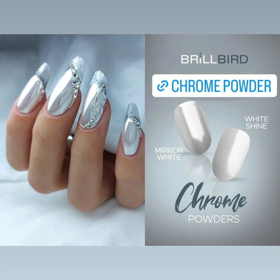 Chrome powder - White shine