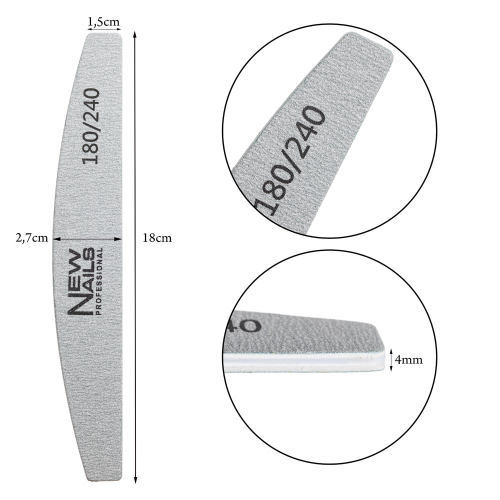 Crescent Files 180/240 grit, sponge base