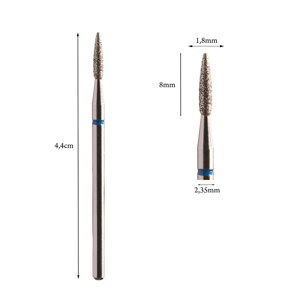 Flame Diamond Bit 1.8mm RED/BLUE