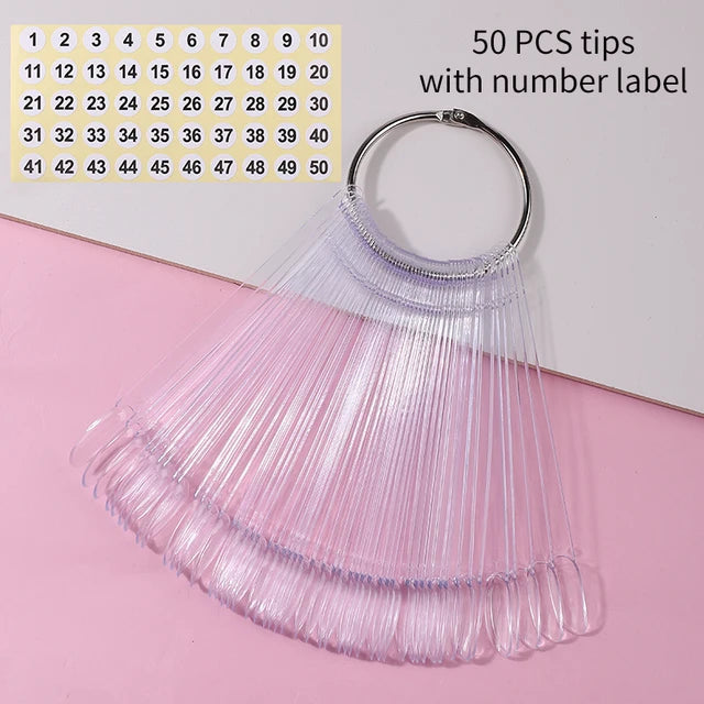Tips for displaying nail samples