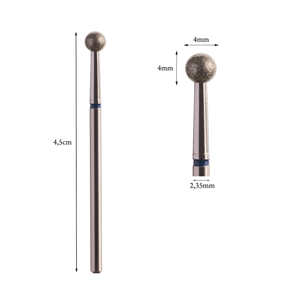 Diamond Ball Milling Cutter 4mm Red/Blue