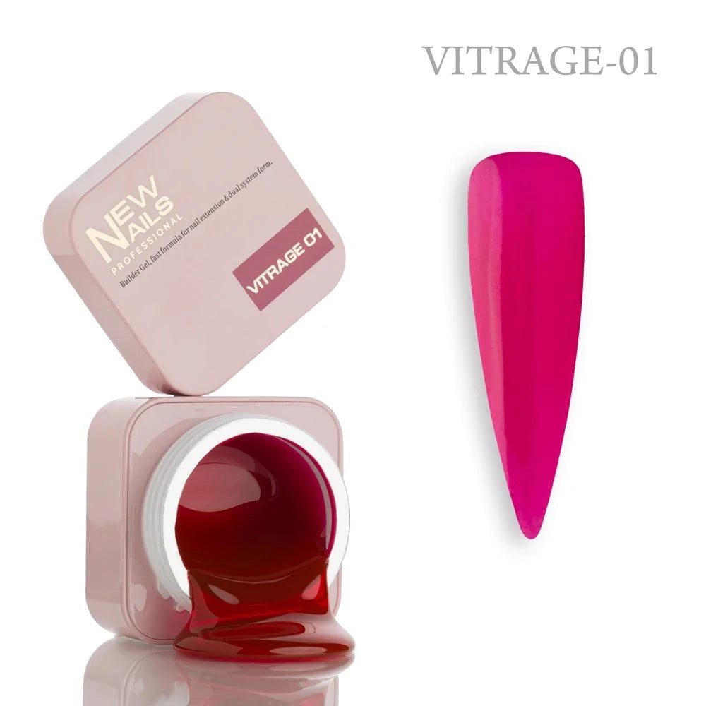 Builder Gel VITRAGE – Self-Leveling Gel | NEW NAILS Professional