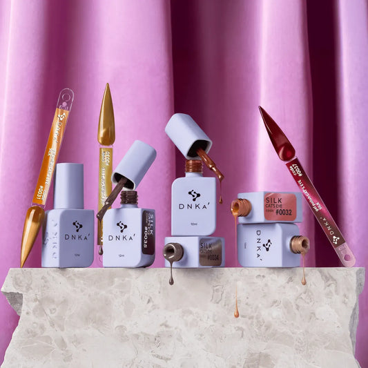 DNKa Cat Eye Silk magnetic gel polish dripping texture nail art product image