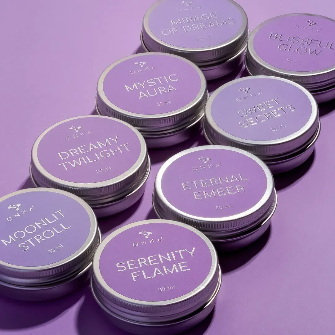 DNKa professional massage candle collection for manicure pedicure and spa treatments