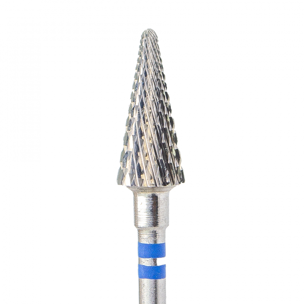 Left-Handed Blue Carbide Drill Bit, Conical