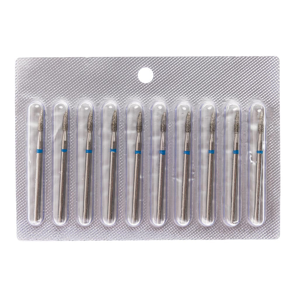 Flame Diamond Bur 2.3mm Red/Blue
