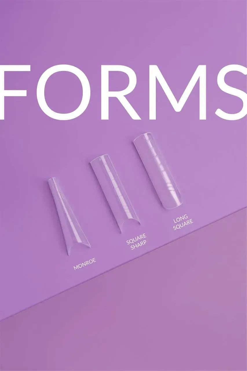 DNKa' Top Nail Forms 120pcs – Reusable Upper Forms for Nail Extensions