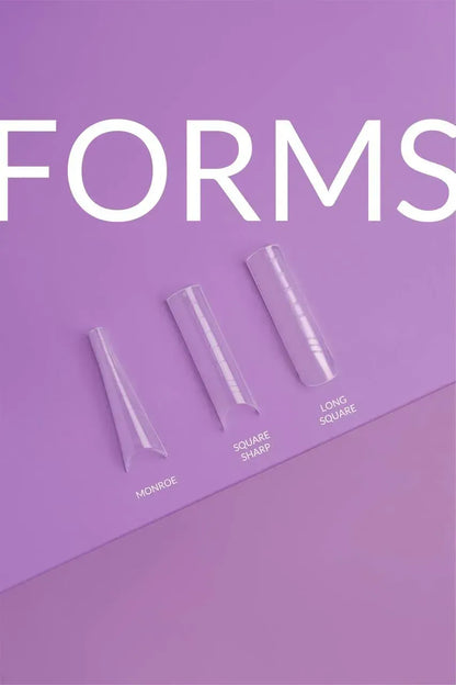 DNKa' Top Nail Forms 120pcs – Reusable Upper Forms for Nail Extensions