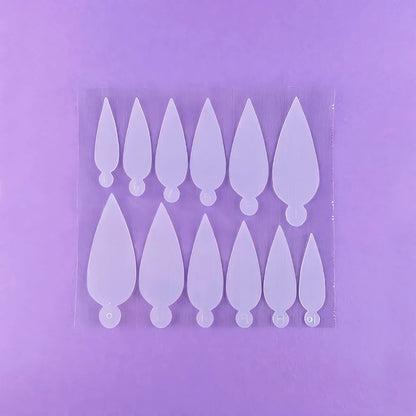 DNKa' Professional Nail Molds – Reusable Silicone French Tip Molds (36 pcs)