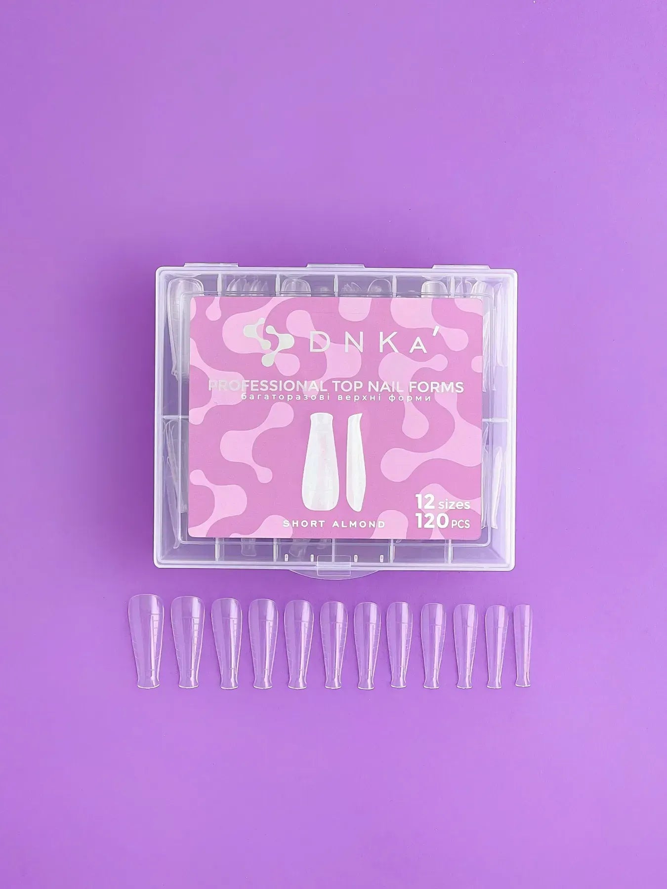 DNKa' Top Nail Forms 120pcs – Reusable Upper Forms for Nail Extensions