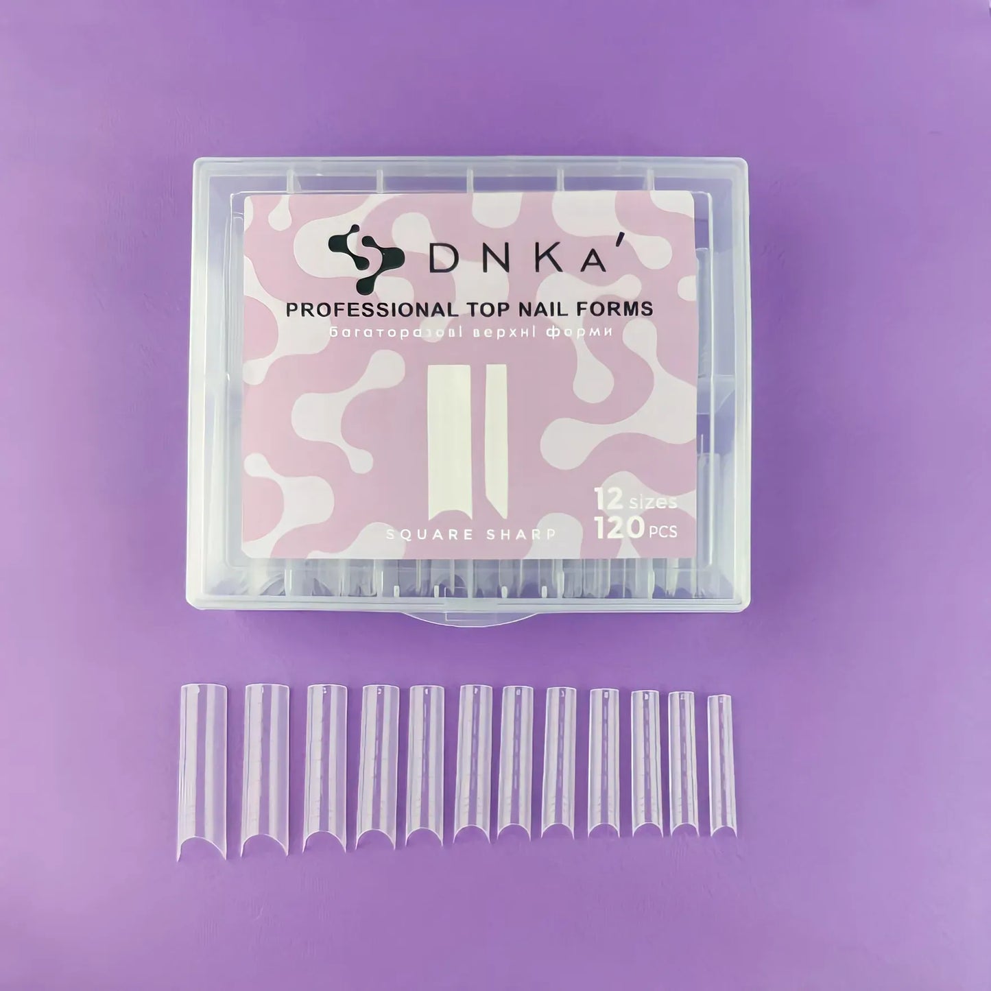 DNKa' Top Nail Forms 120pcs – Reusable Upper Forms for Nail Extensions