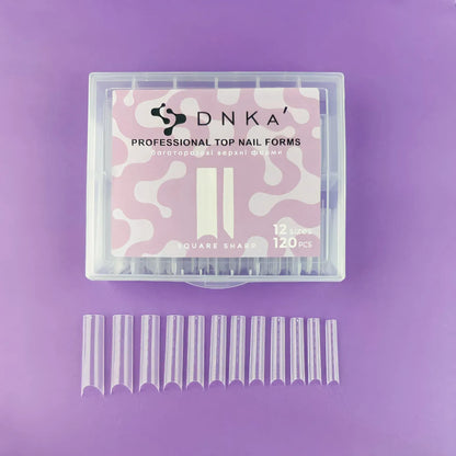 DNKa' Top Nail Forms 120pcs – Reusable Upper Forms for Nail Extensions
