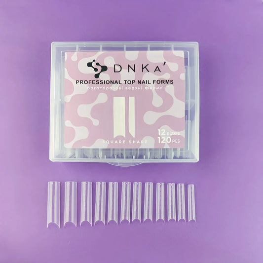 DNKa' Top Nail Forms 120pcs – Reusable Upper Forms for Nail Extensions