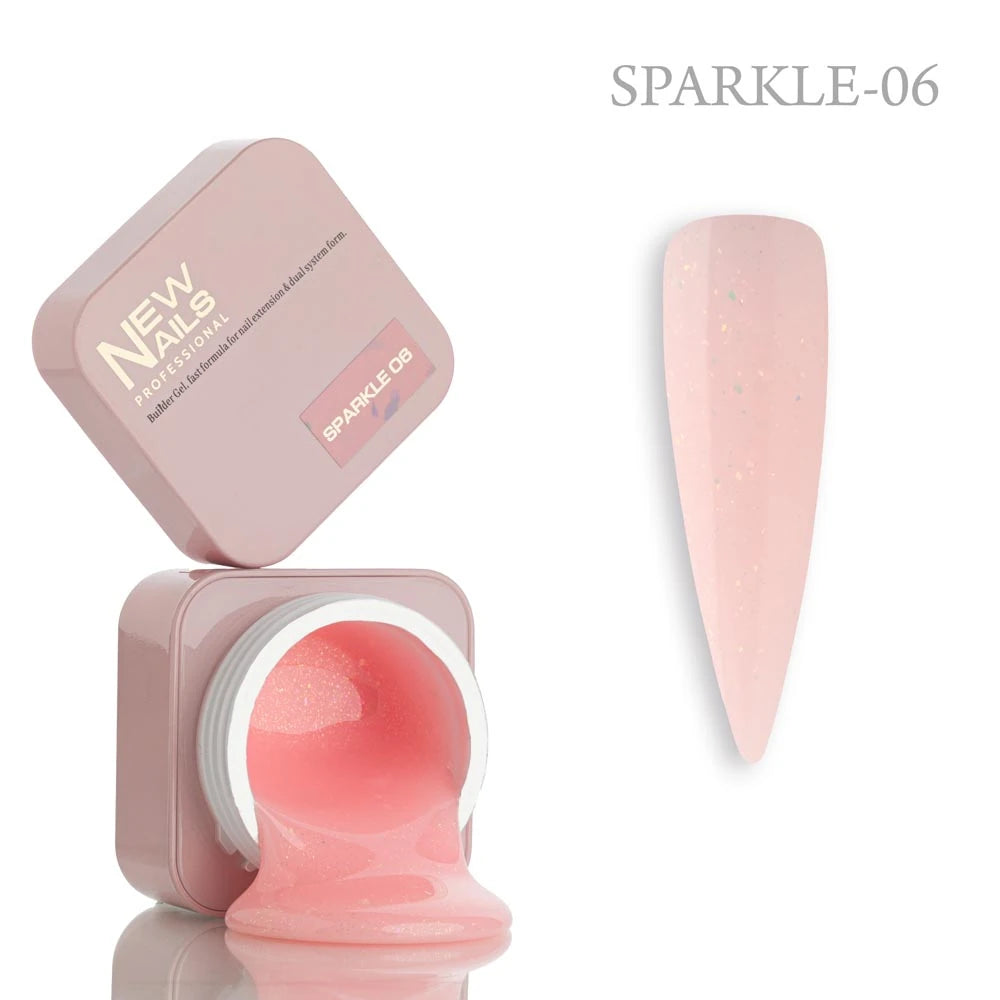 Builder Gel SPARKLE – Self-Leveling Gel | NEW NAILS Professional