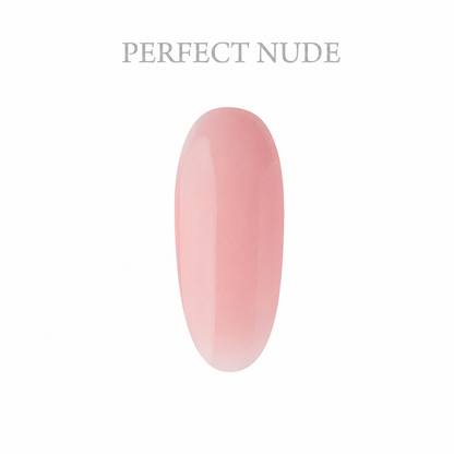 Perfect Nude color swatch of Builder Base Gel showing the natural nude camouflage finish by New Nails Professional