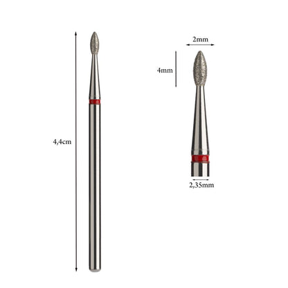 Drop diamond drill bit 1.8mm Red/Blue (ETZGHER)