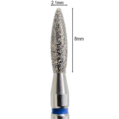 Flame Diamond Drill Bit 2.1mm Red/Blue (Kmiz)