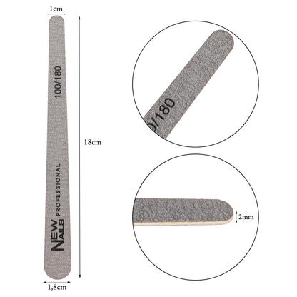 Narrow Files 100/180 grit, wooden base