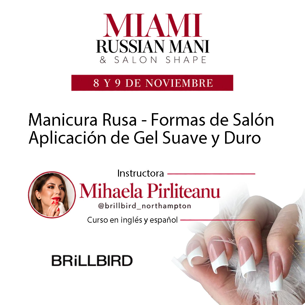 BrillBird Russian Manicure & Salon Shapes Course in Miami — $100 Deposit