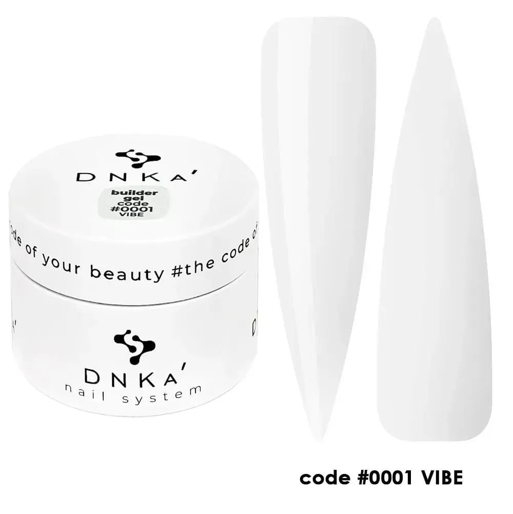 DNKa Builder Gel Clear 0001 self leveling clear builder gel for nail extensions 30ml