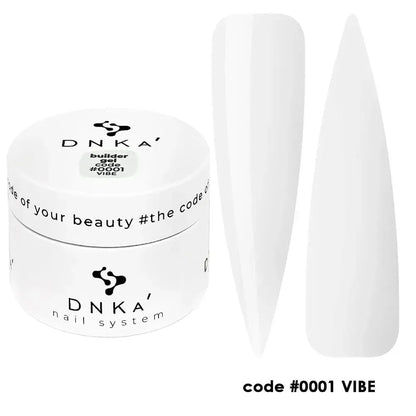 DNKa Builder Gel Clear 0001 self leveling clear builder gel for nail extensions 30ml