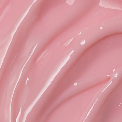 Close up texture of DNKa Builder Gel Icon 0003 soft pink self leveling builder gel