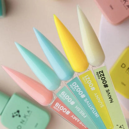 DNKa cover base pastel collection colored rubber base shades for gel nails