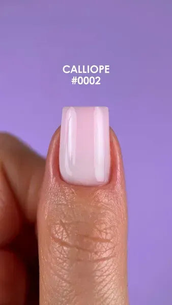 DNKa Fast Gel #0002 Calliope milky white liquid builder gel on natural nail