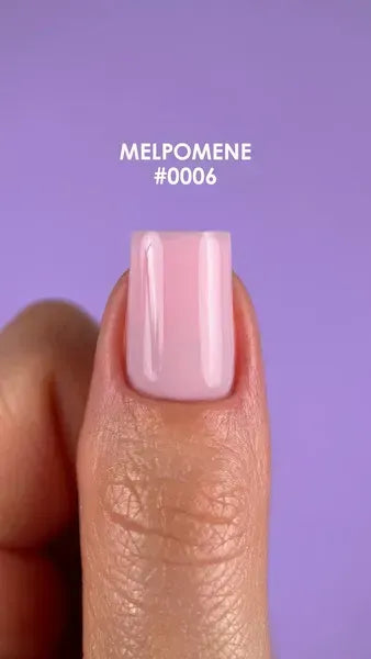 DNKa Fast Gel #0006 Melpomene cool pink liquid builder gel on natural nail