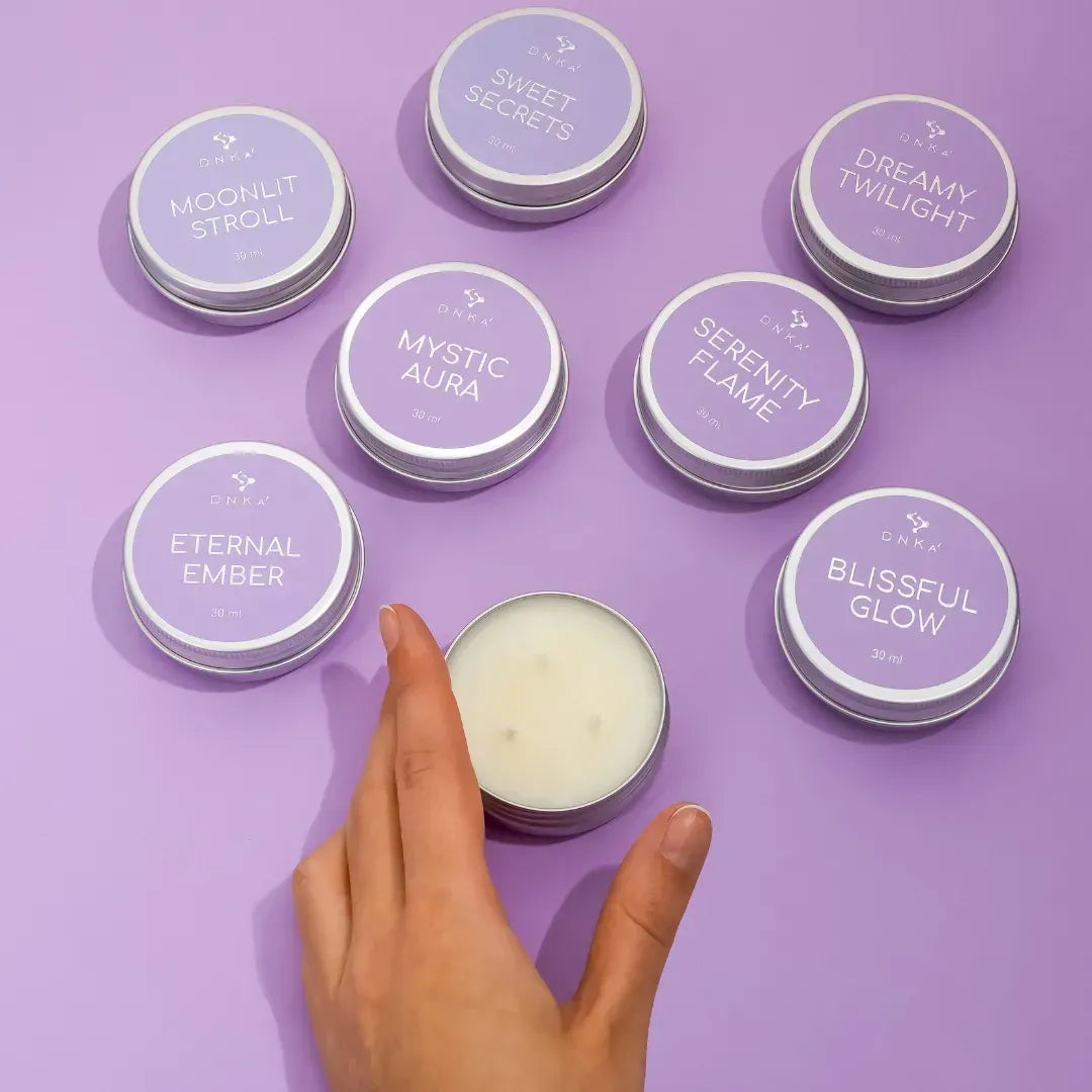 DNKa massage candle for professional hand care and manicure services