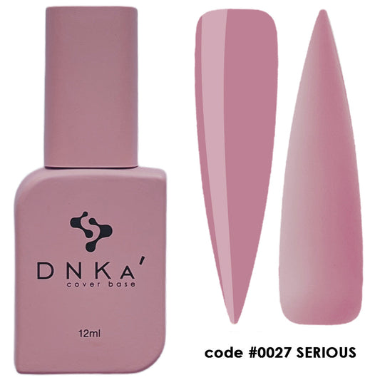 DNKa Rubber Base French 0027 Serious pale pink self-leveling rubber base 12 ml
