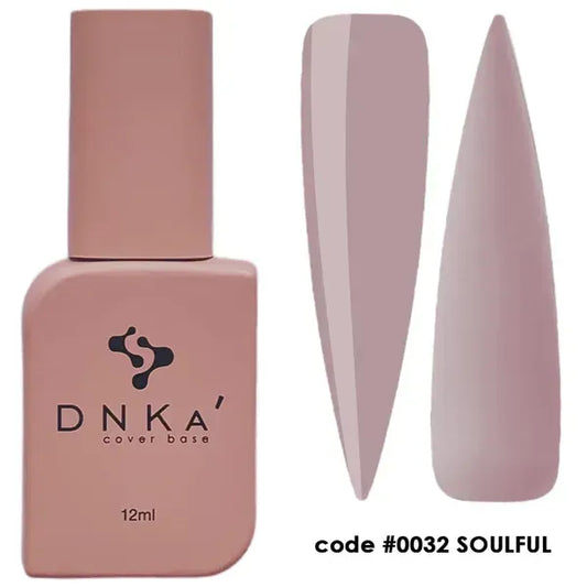 DNKa Rubber Base French 0032 Soulful muted mauve self-leveling rubber base 12 ml