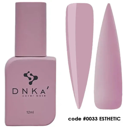 DNKa Rubber Base French 0033 Esthetic soft mauve self-leveling rubber base 12 ml