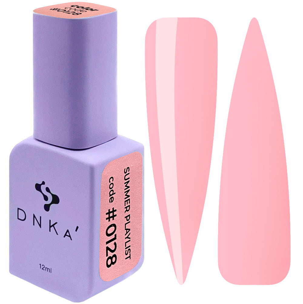 DNKa Summer Playlist 0128 Cotton Candy soft pink gel polish summer nail shade