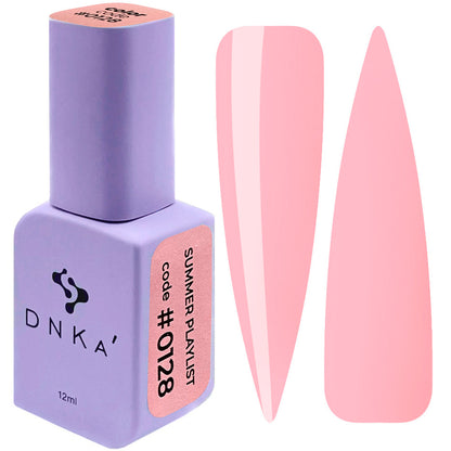 DNKa Summer Playlist 0128 Cotton Candy soft pink gel polish summer nail shade