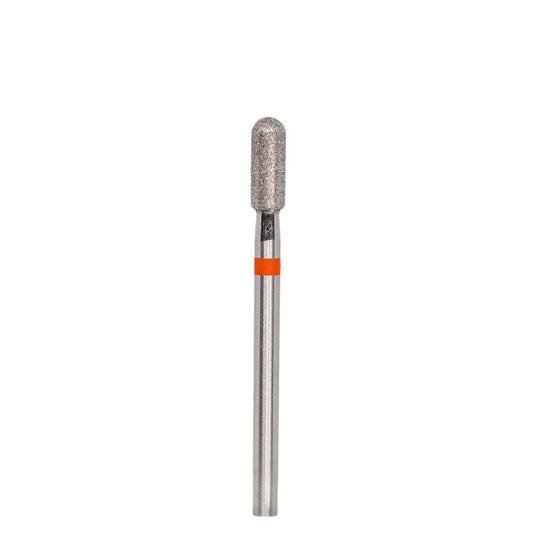 KMIZ diamond rounded cylinder nail drill bit red for nail preparation and cuticle work
