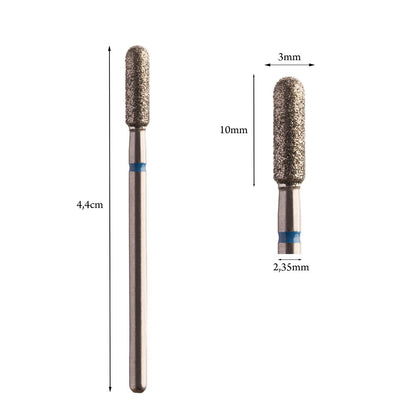 Microphone Diamond Bur 3mm Red/Blue