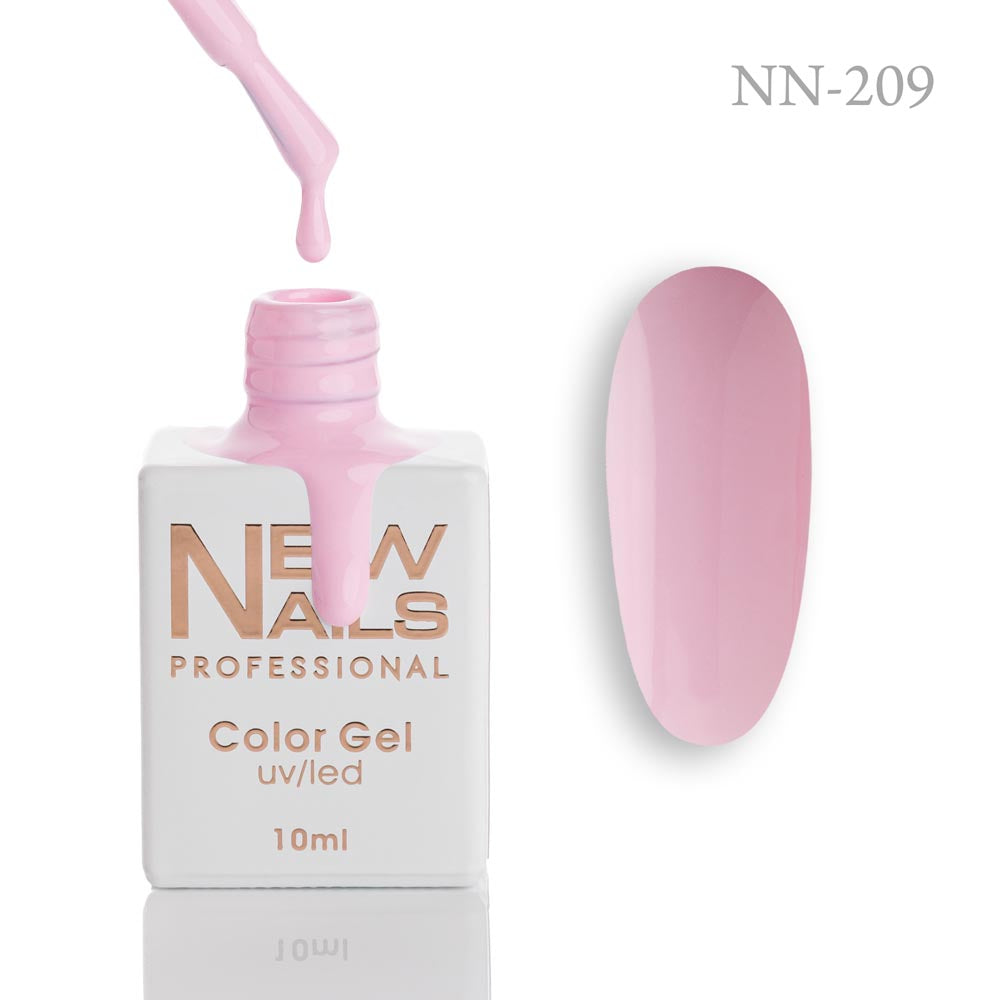 Baby Pink gel polish NN-209 soft classic pink nail color swatch