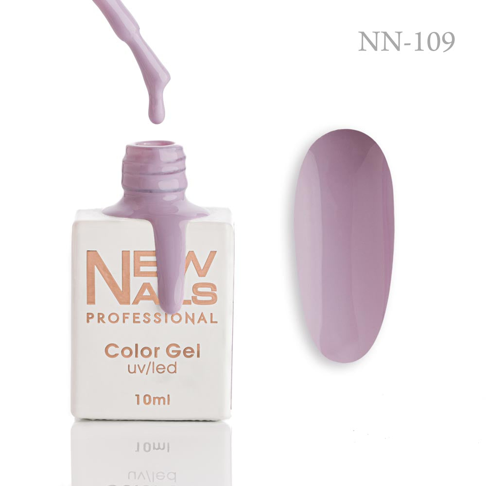 Dusty Purple gel polish NN-109 elegant mauve pink nail color swatch