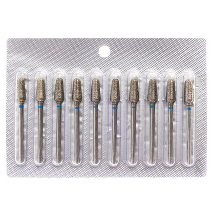 Pedicure Diamond Bur, Pear 5mm Red/Blue