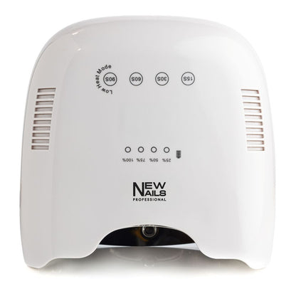 NEW NAILS Professional Rechargeable UV/LED 80W nail lamp with timer modes 15s-90s, battery indicator, for gel nail curing.