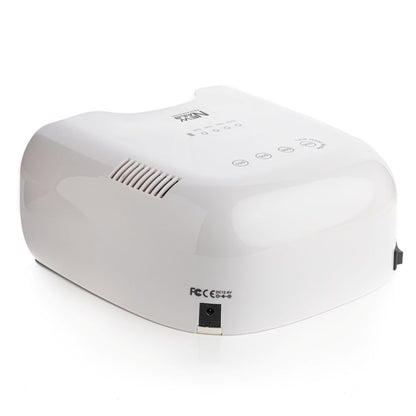 White NEW NAILS Professional 80W UV/LED rechargeable nail lamp for gel nail curing and professional manicures